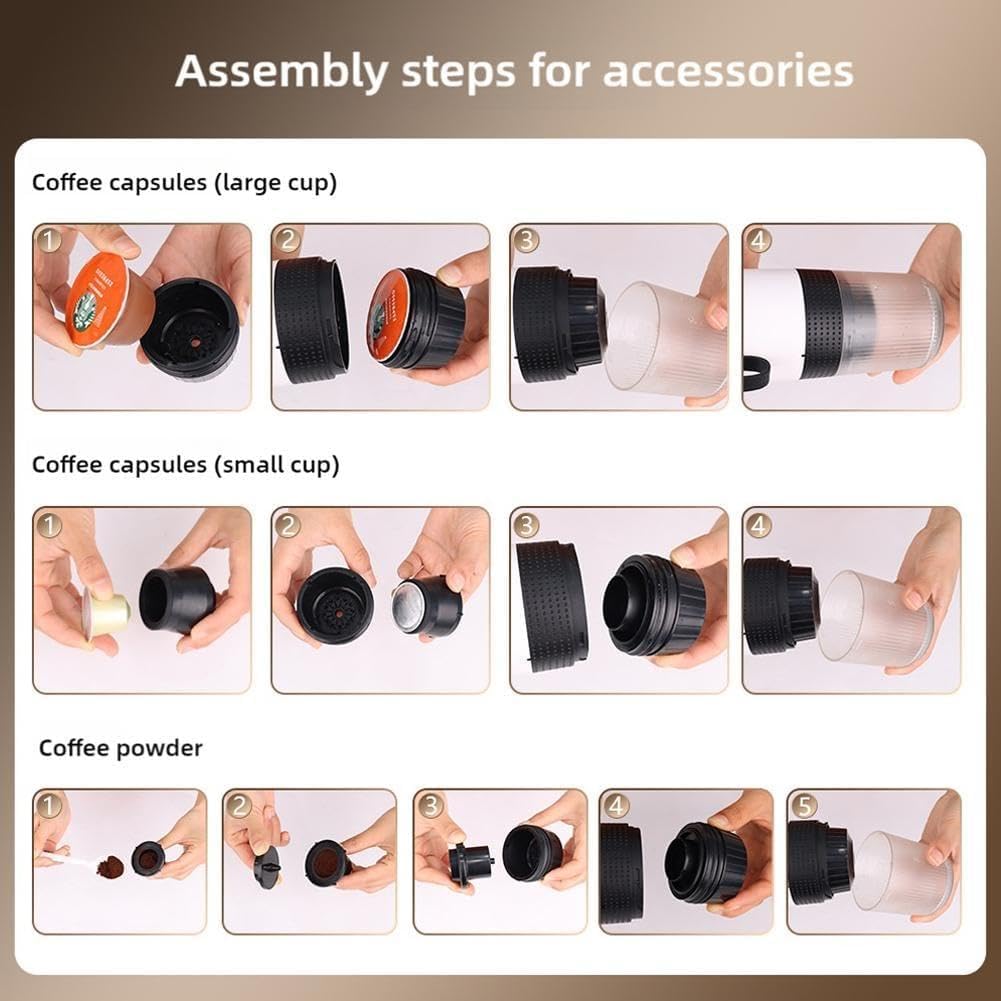 Cafetera portátil inalámbrica 3 en 1®