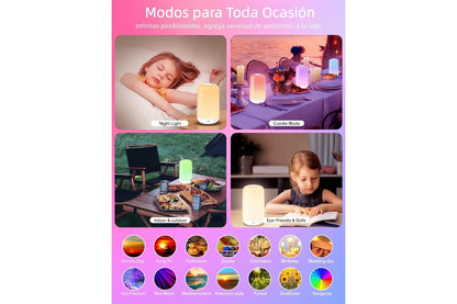 Lámpara de mesa táctil inteligente